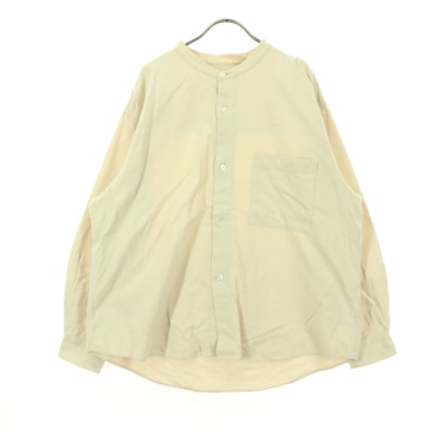 JOURNAL STANDARD ジャーナルスタンダード 長袖 ノーカラーシャツ M ベージュ系
