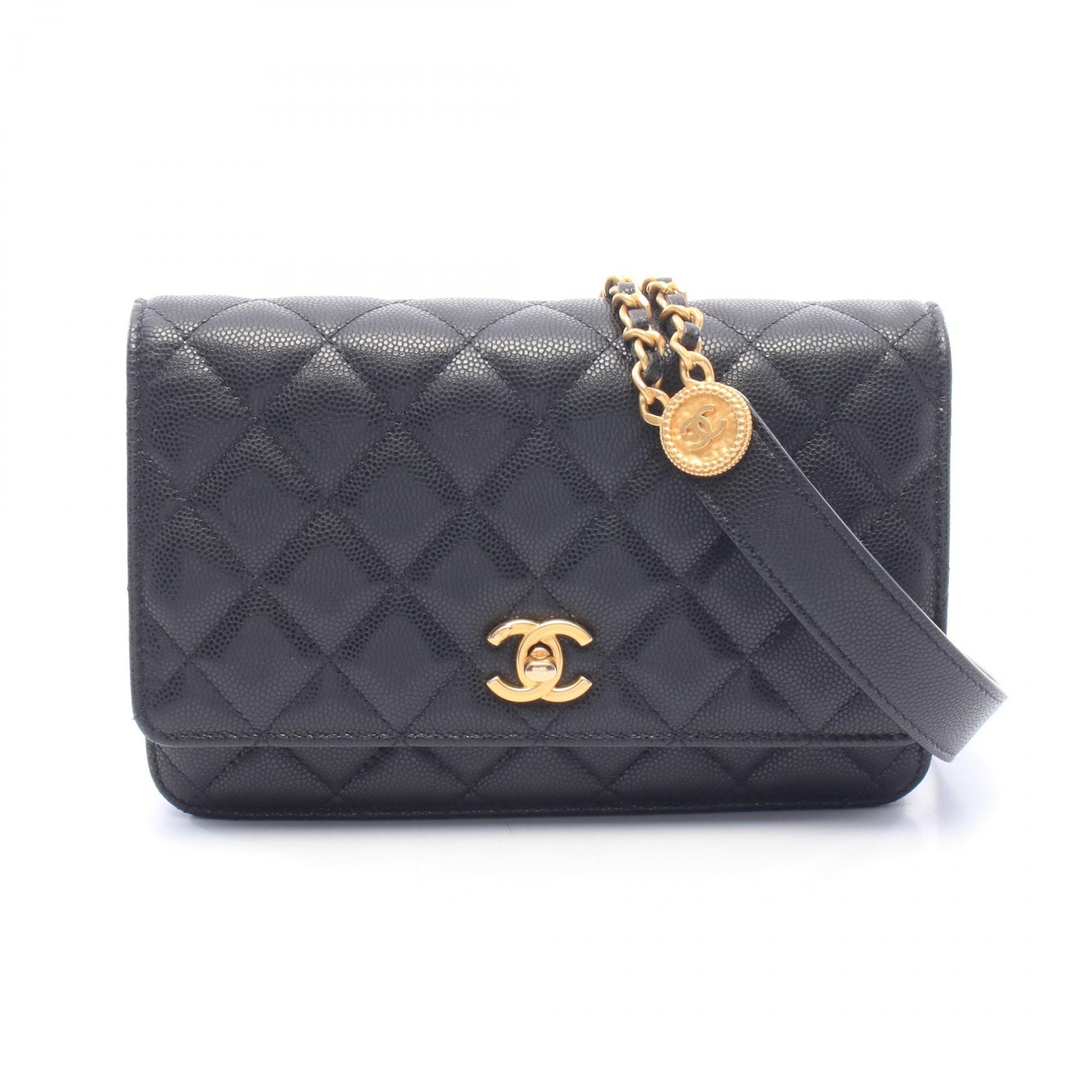 シャネル CHANEL マトラッセ ショルダーバッグ バッグ キャビアスキン(グレインドカーフ) レディース ブラック系 【中古】