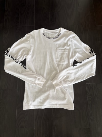 Chrome Hearts Neck Logo Pocket L/S Tee "White"