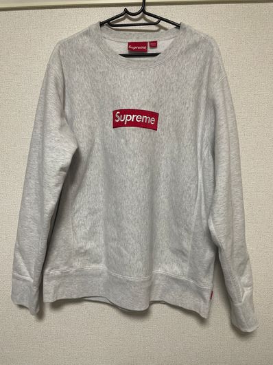Supreme Box Logo Crewneck Sweatshirt "Ash Grey" (18FW)
