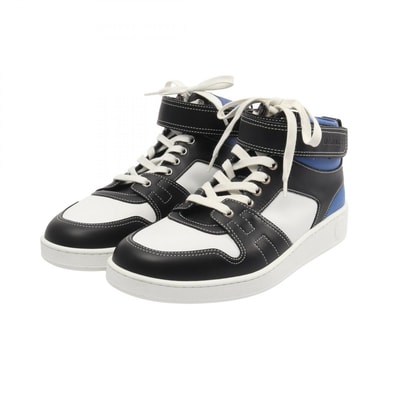エルメス HERMES フリースタイル スニーカー 靴 レザー ホワイト メンズ ブラック系 / ホワイト系 / ブルー系 【中古】