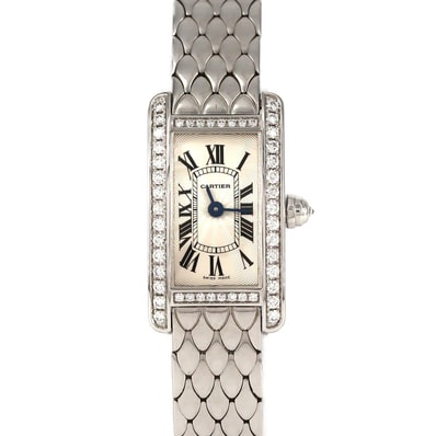 カルティエ ミニタンクアメリカン WG/D WB710013 WG クォーツ