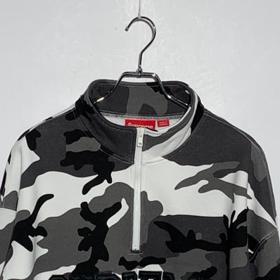 Supreme Shop Flag Half Zip Pullover (Seoul) "Snow Camo"