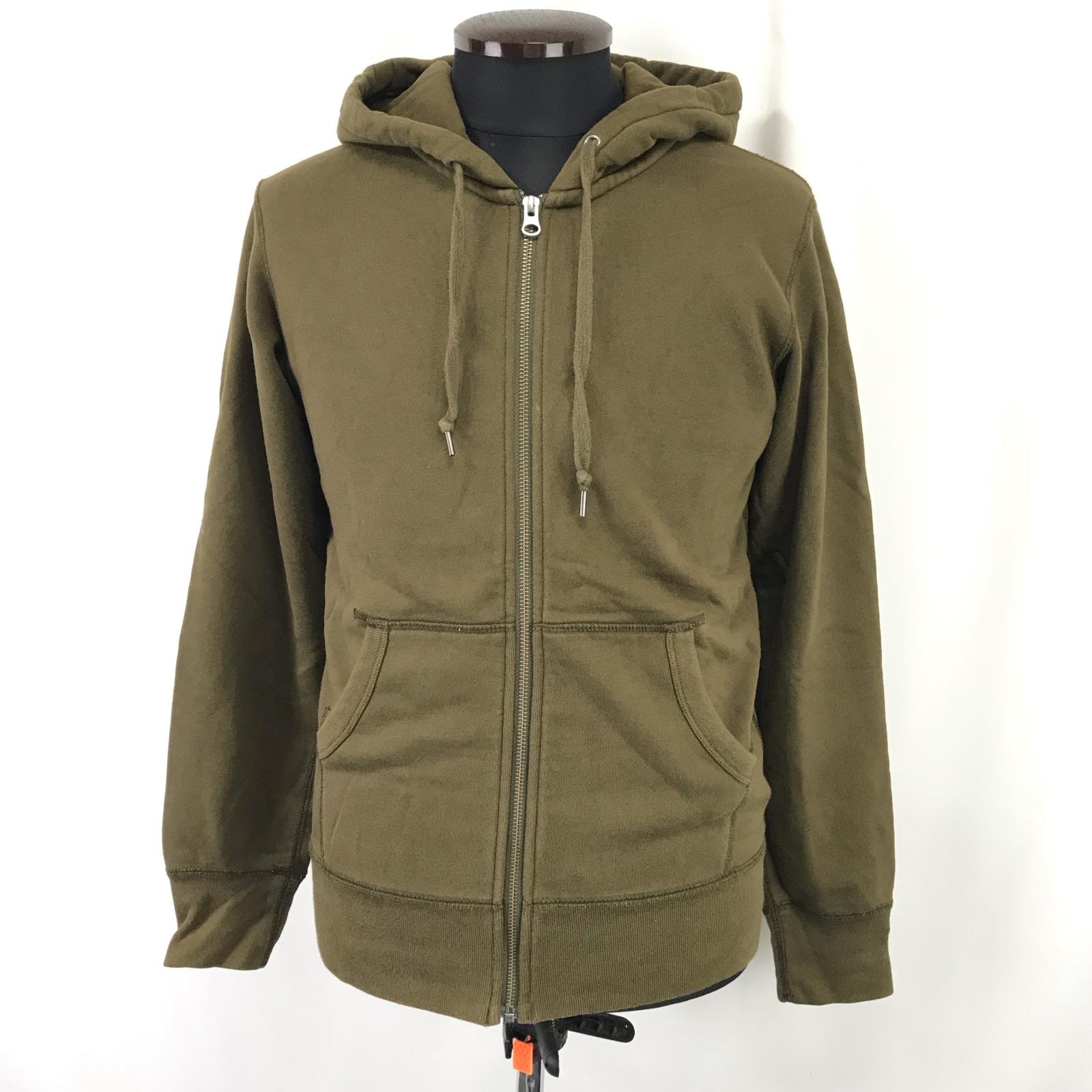 UNIQLO【ユニクロ】スウェット/ジップパーカー【メンズS/カーキ/khaki】Tops/hoodie/jacket◆BJ049-g