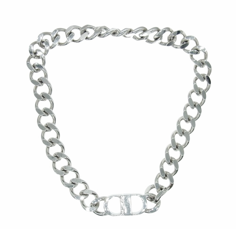 Dior ディオール ネックレス CD Icon チェーンリンク ネックレス シルバー系【中古】