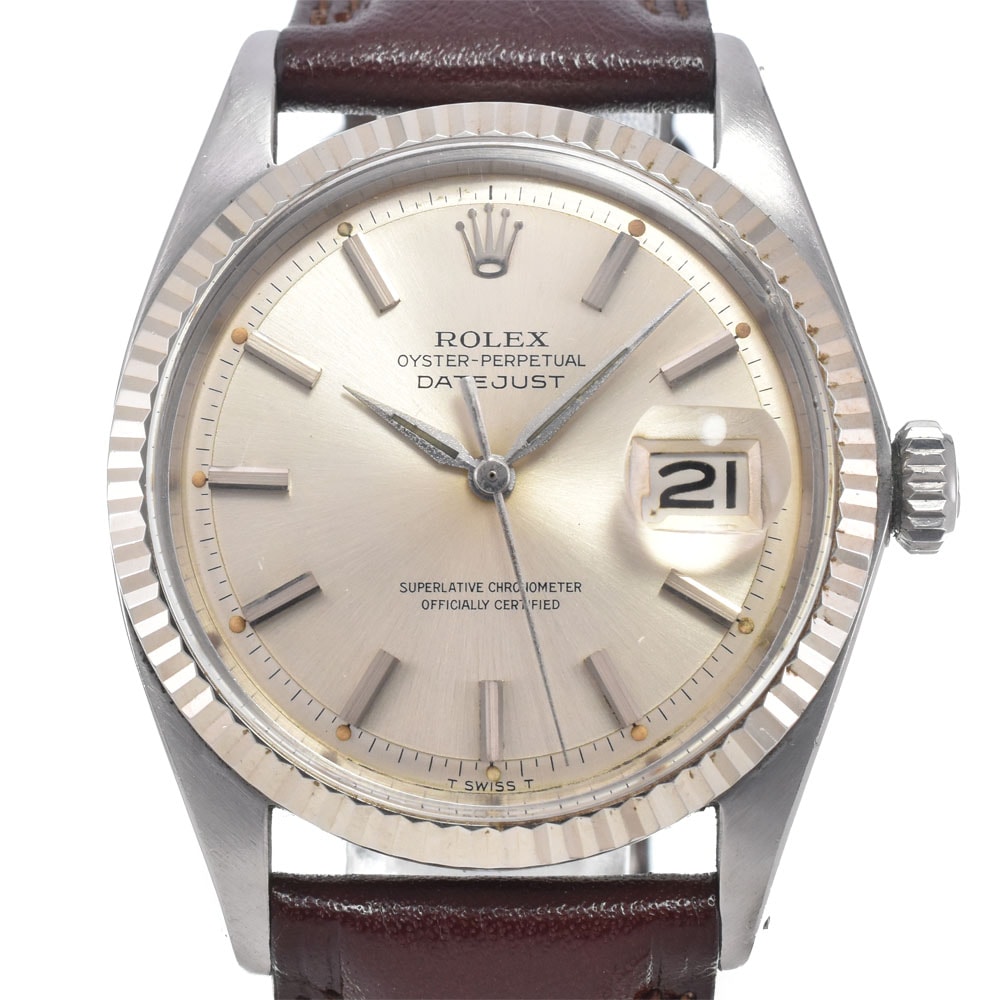 ロレックス ROLEX 1601 ヴィンテージ デイトジャスト Cal.1560 シルバー 自動巻き メンズ 良品 腕時計 L#150707
