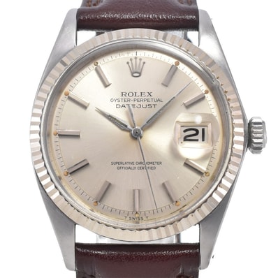 ロレックス ROLEX 1601 ヴィンテージ デイトジャスト Cal.1560 シルバー 自動巻き メンズ 良品 腕時計 L#150707