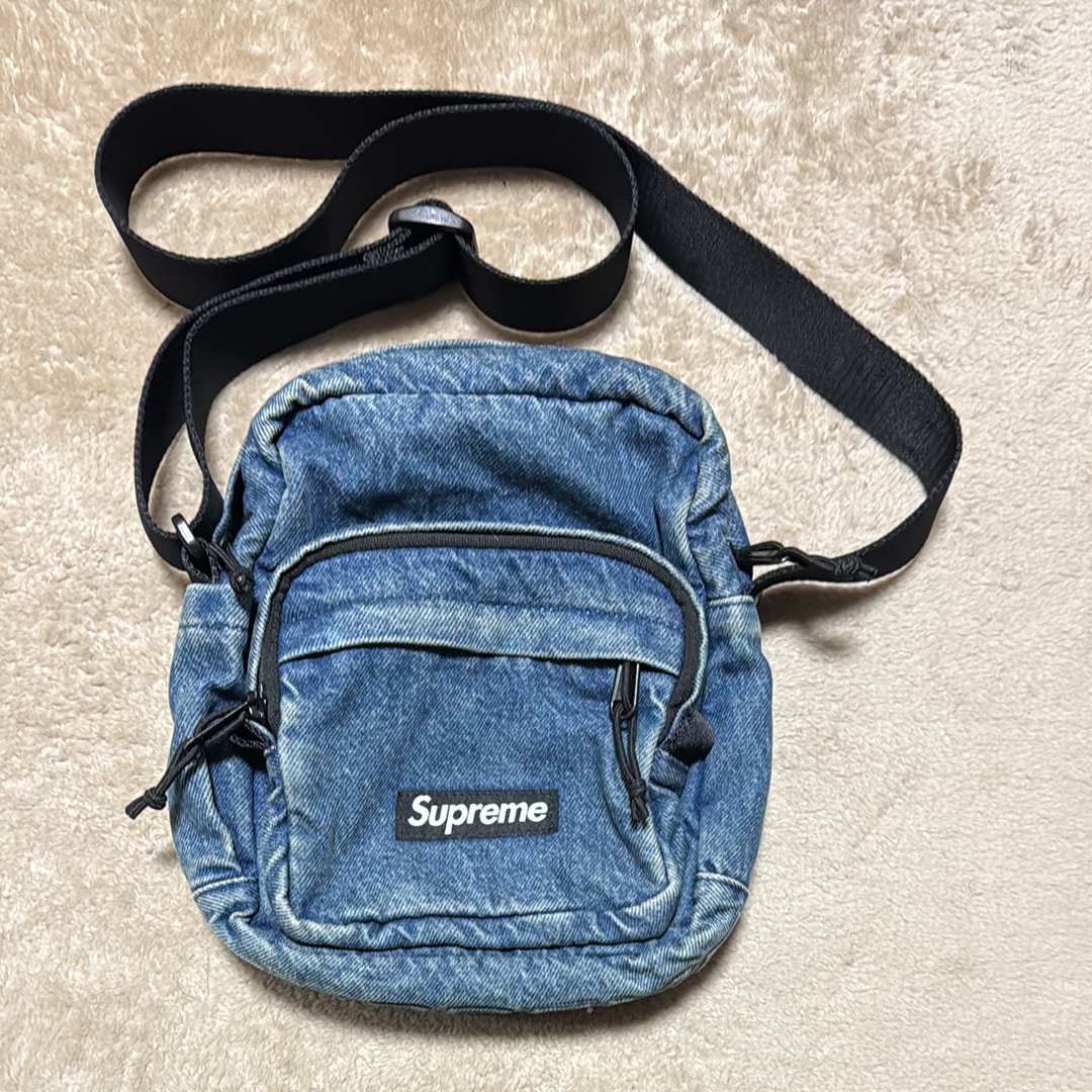 Supreme デニムショルダーバッグ ウォッシュドインディゴ Buy Supreme Denim Shoulder Bag 'Washed Indigo' - FW25B4