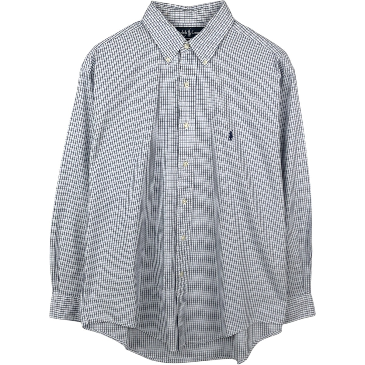 古着 ラルフローレン Ralph Lauren YARMOUTH 長袖 ボタンダウンチェックシャツ メンズL相当/eaa666299