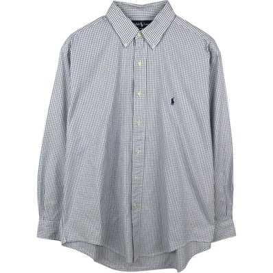 古着 ラルフローレン Ralph Lauren YARMOUTH 長袖 ボタンダウンチェックシャツ メンズL相当/eaa666299