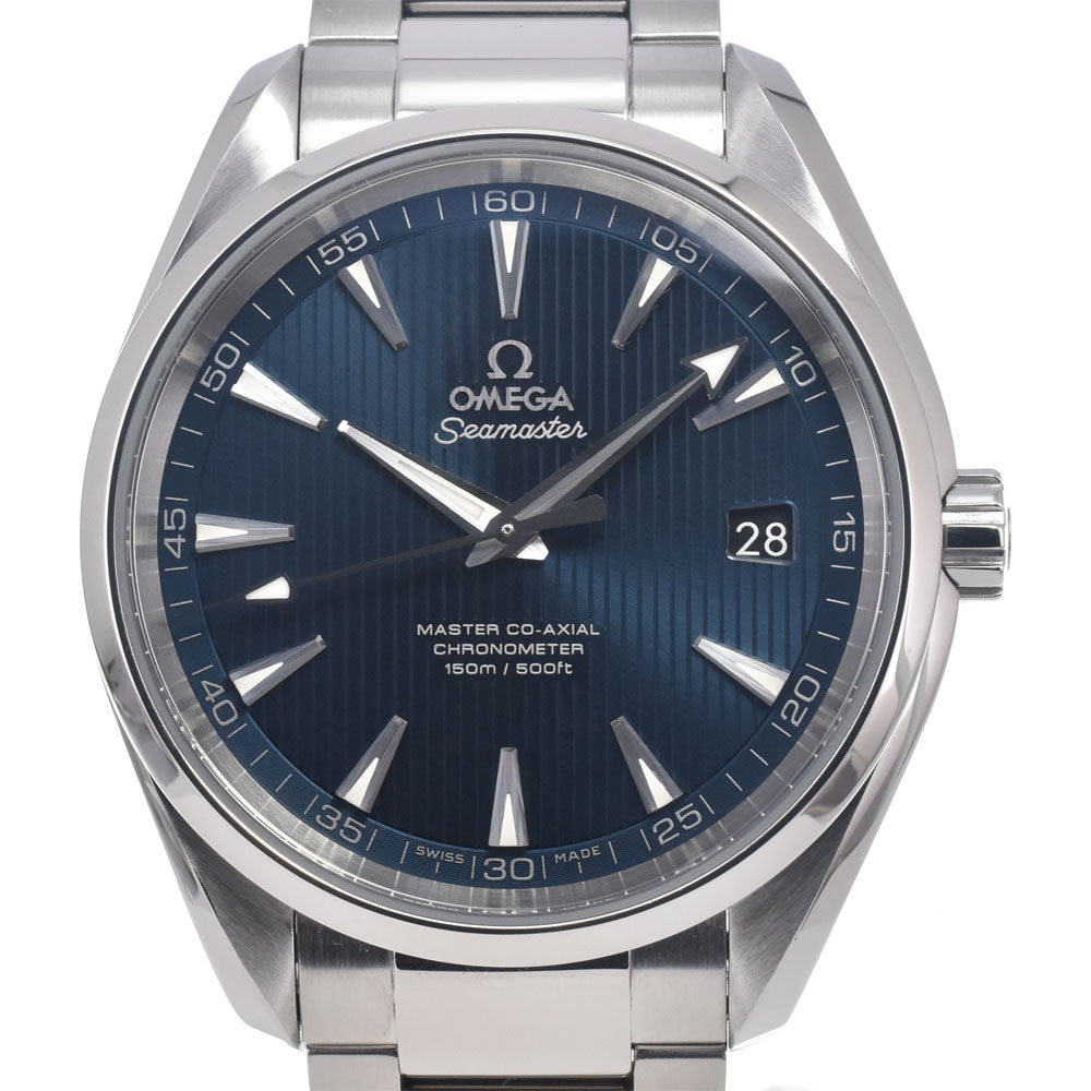 値下 オメガ OMEGA 231.10.42.21.03.003 シーマスター アクアテラ コーアクシャル メンズ 美品 保証書付き 腕時計 H#147882