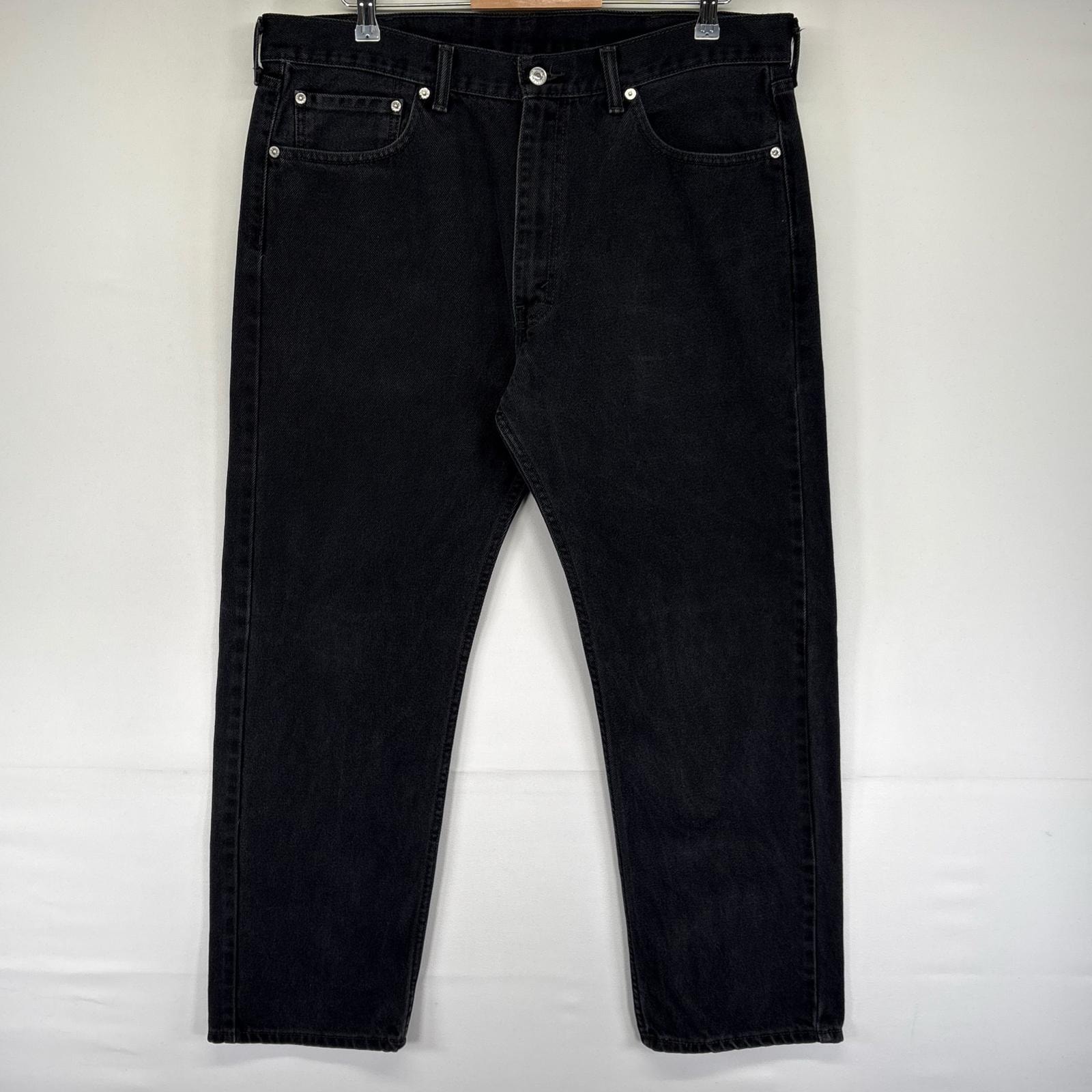 古着 リーバイス Levi's デニム パンツ Gパン ブラックデニム 505 ジッパーフライ 5ポケット ジーンズ W38 L30  ブラック系 メンズ
