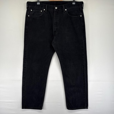 古着 リーバイス Levi's デニム パンツ Gパン ブラックデニム 505 ジッパーフライ 5ポケット ジーンズ W38 L30 ブラック系 メンズ