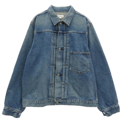 HYKE ハイク 26SS DENIM JACKET TYPE 1 / REGULAR FIT レギュラーフィット デニムジャケット インディゴブルー系 XXL 5【中古】