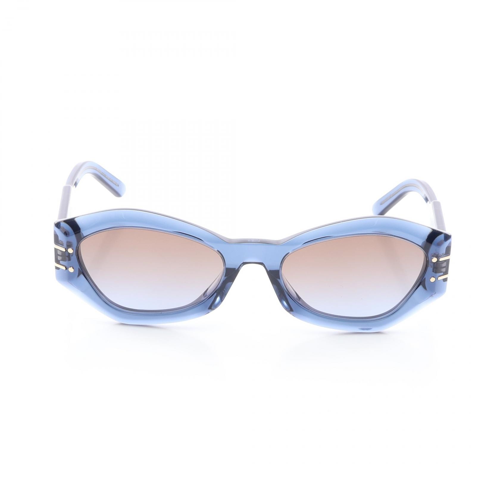 ディオール Dior DiorSignature グラデーションレンズ サングラス 衣料品 プラスチック レディース ブルー系 【中古】