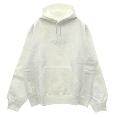 Supreme 24SS x MM6 Maison Margiela エムエムシックス メゾンマルジェラ Foil Box Logo Hooded Sweatshirt パーカー 【極上美品】【中古】