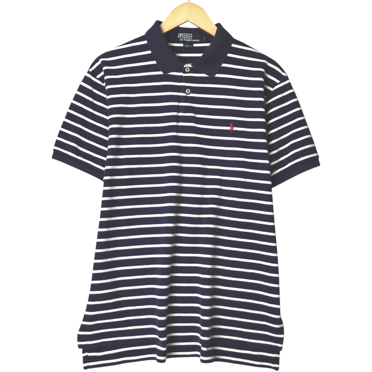 古着 ラルフローレン Ralph Lauren POLO by Ralph Lauren 半袖 ボーダー ポロシャツ メンズL相当/eaa570896