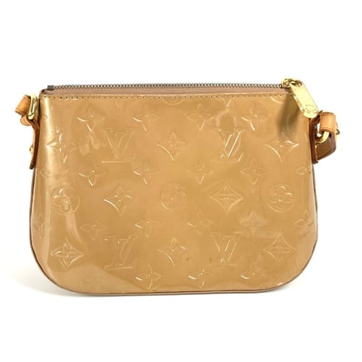 ルイヴィトン LOUIS VUITTON ミンナストリート M91508 モノグラムヴェルニ カバン 斜め掛け ポシェット ショルダーバッグ モノグラムヴェルニ ノワゼット ベージュ