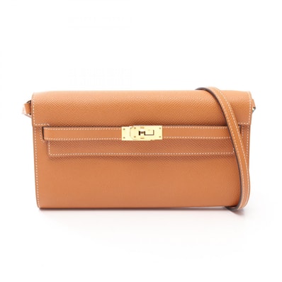 エルメス HERMES ケリーロング トゥーゴー ショルダーバッグ バッグ レザー ヴォーエプソン ヴォーエプソン トフィ W刻印(2024年製造) レディース ブラウン系 【中古】
