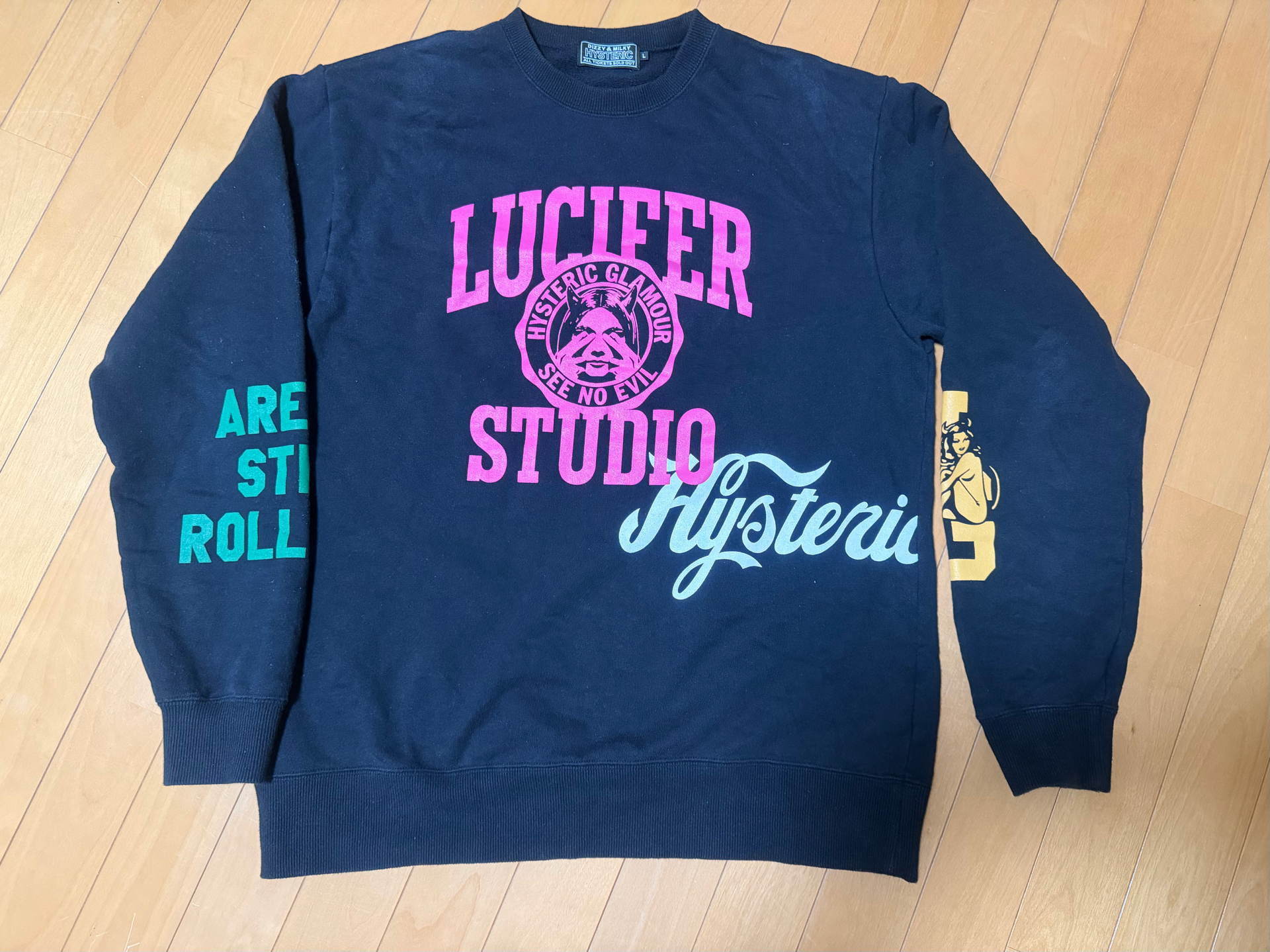 HYSTERIC GLAMOUR Lucifer Studio Sweatshirt "Black"