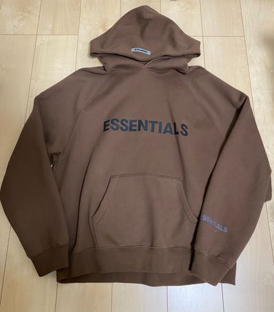 FEAR OF GOD ESSENTIALS / SSENSE 3D Silicon Applique Pullover Hoodie "Rain Drum"