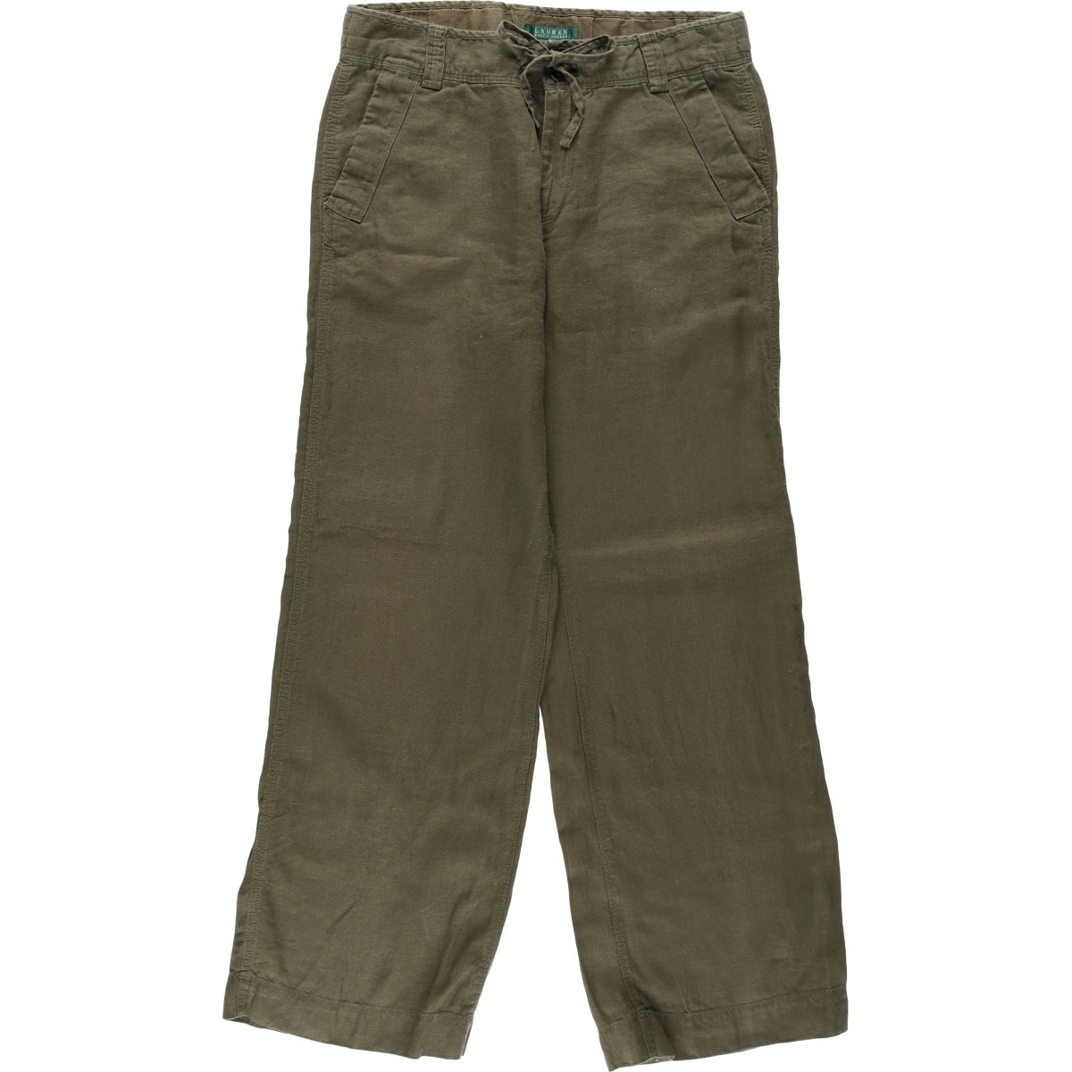 古着 ラルフローレン Ralph Lauren LAUREN ローレン リネンパンツ スラックス レディースXXL(w36)相当/eaa631809