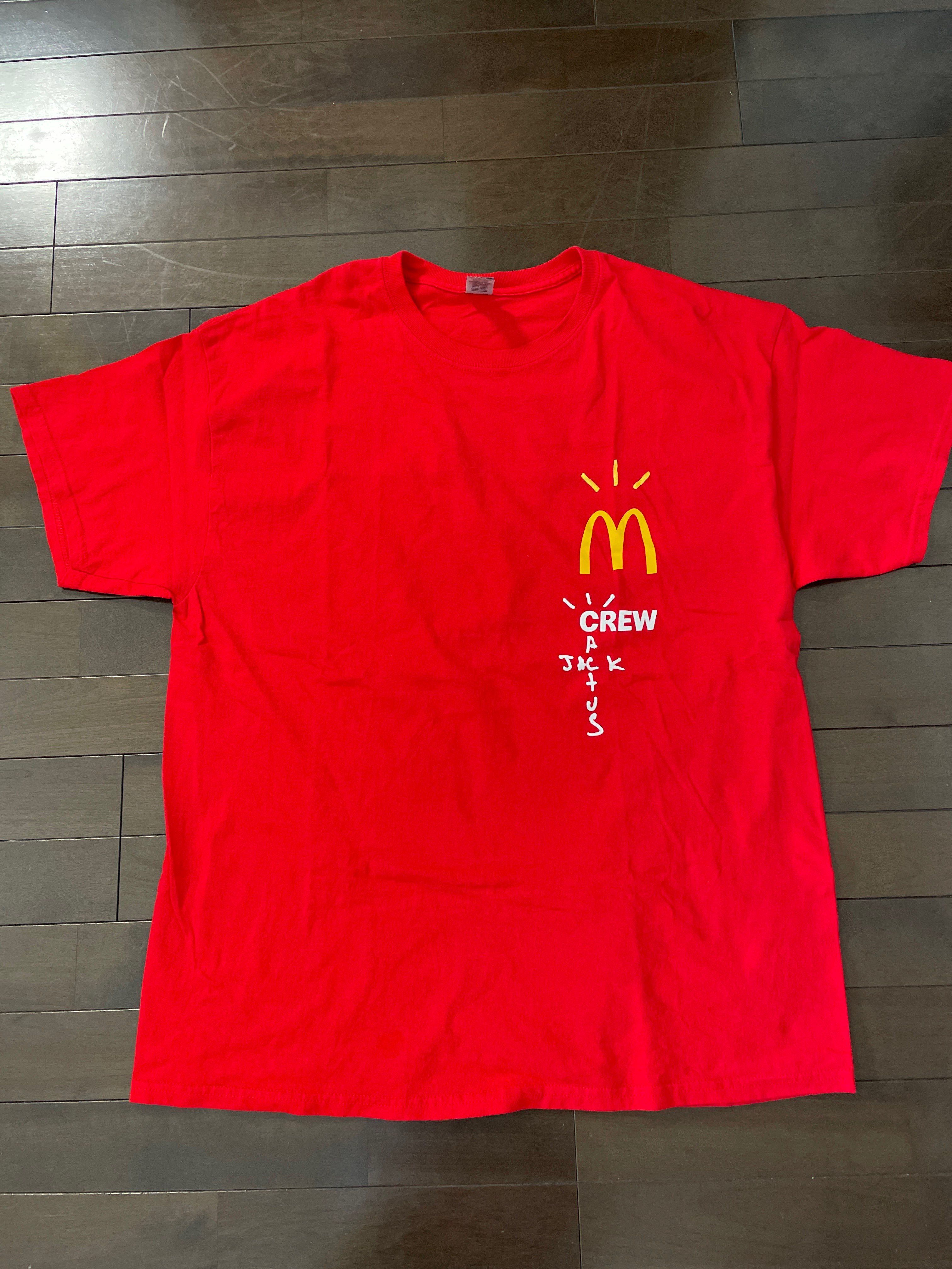 Travis Scott Cactus Jack x McDonald's Crew T-Shirt "Red"
