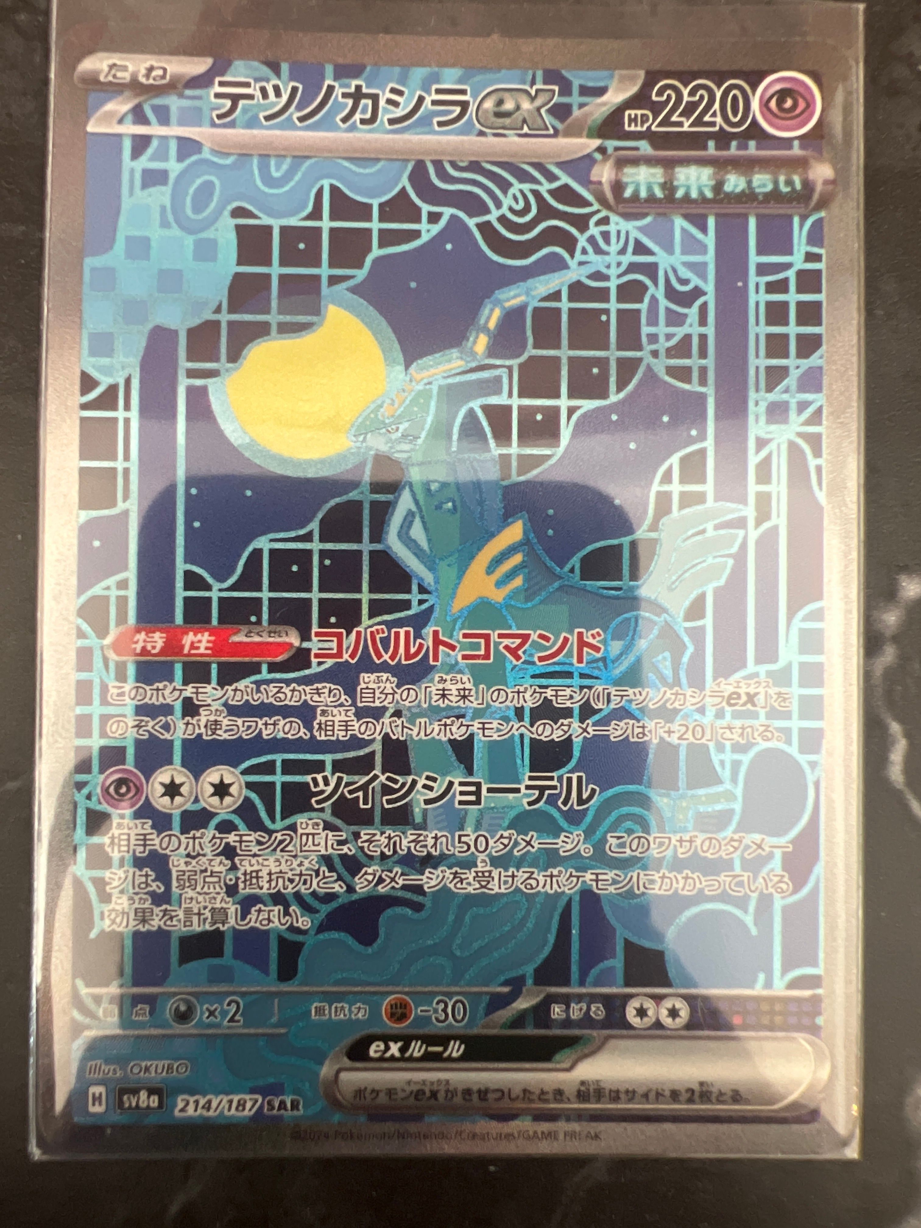 テツノカシラex SAR [SV8a 214/187](ハイクラスパック「テラスタルフェスex」)