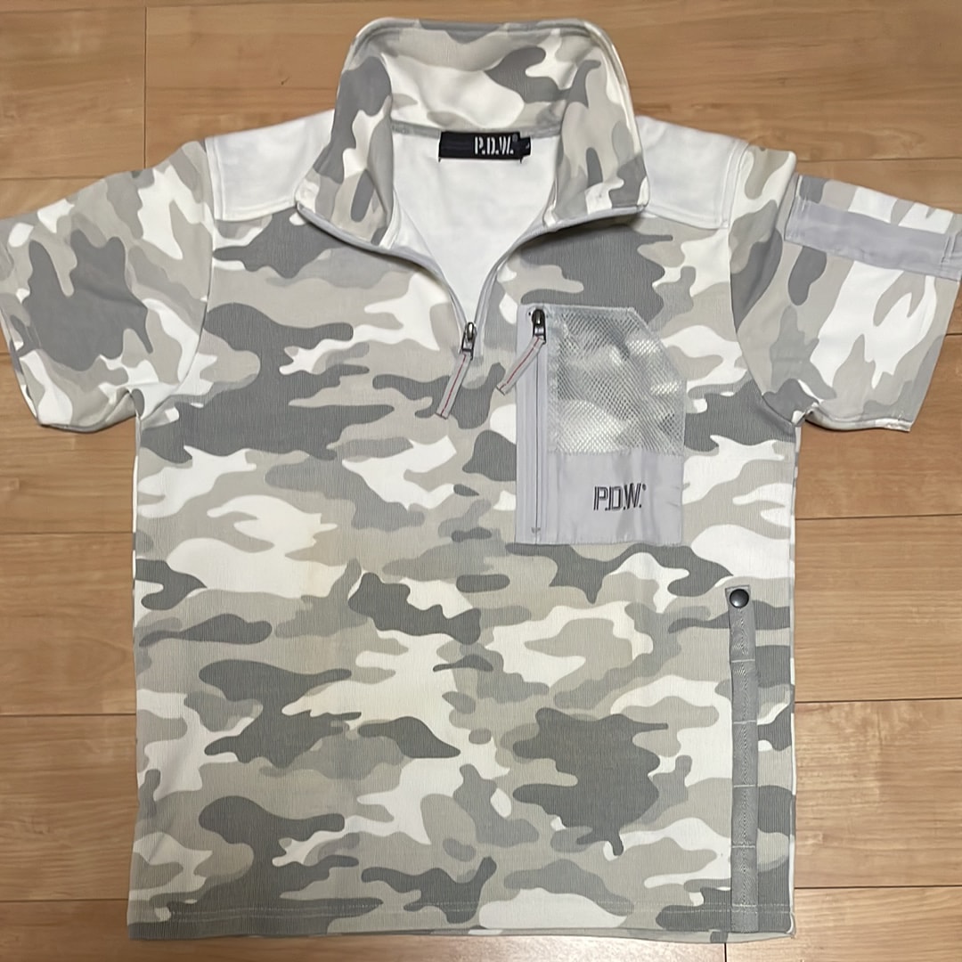 AVIREX P.D.W. ハーフジップ 迷彩 カットソー Lサイズ
