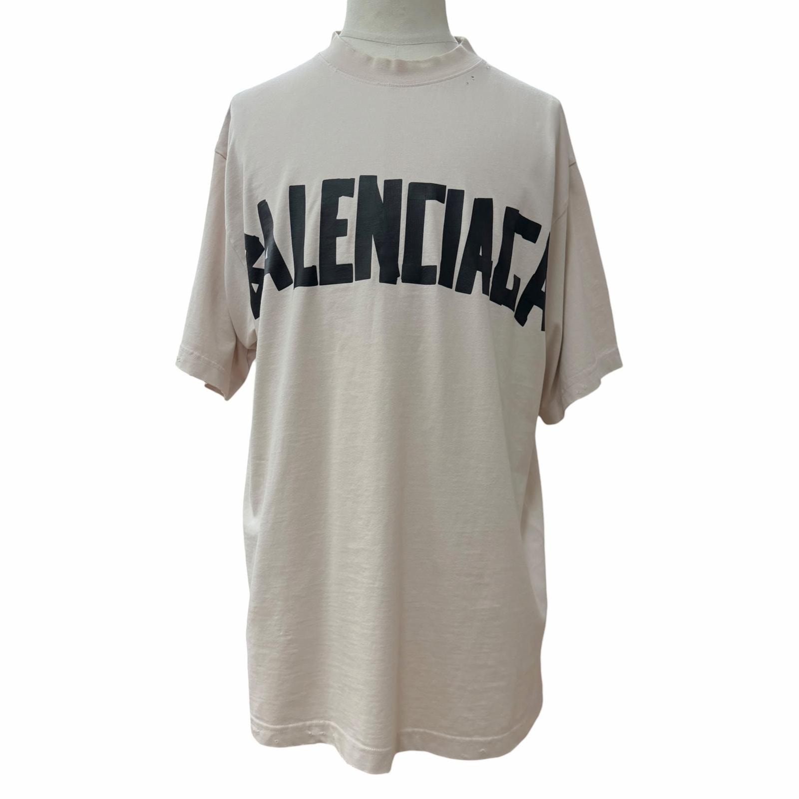 極美品 バレンシアガ 半袖Tシャツ ベージュ メンズ XS 739784