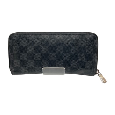 LOUIS VUITTON ルイヴィトン ダミエ グラフィット ジッピーウォレット ヴェルティカル ラウンドファスナー 長財布 N63095 ブラック
