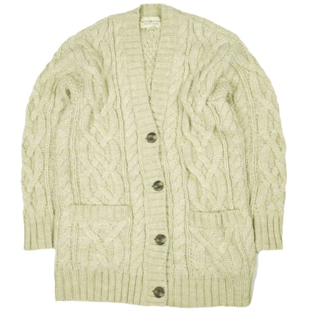 DENIM&SUPPLY デニムアンドサプライ ケーブルニット ローゲージカーディガン 288608486001 XS Natural Ralph Lauren ラルフローレン アルパカ トップス g26872