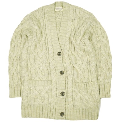 DENIM&SUPPLY デニムアンドサプライ ケーブルニット ローゲージカーディガン 288608486001 XS Natural Ralph Lauren ラルフローレン アルパカ トップス g26872