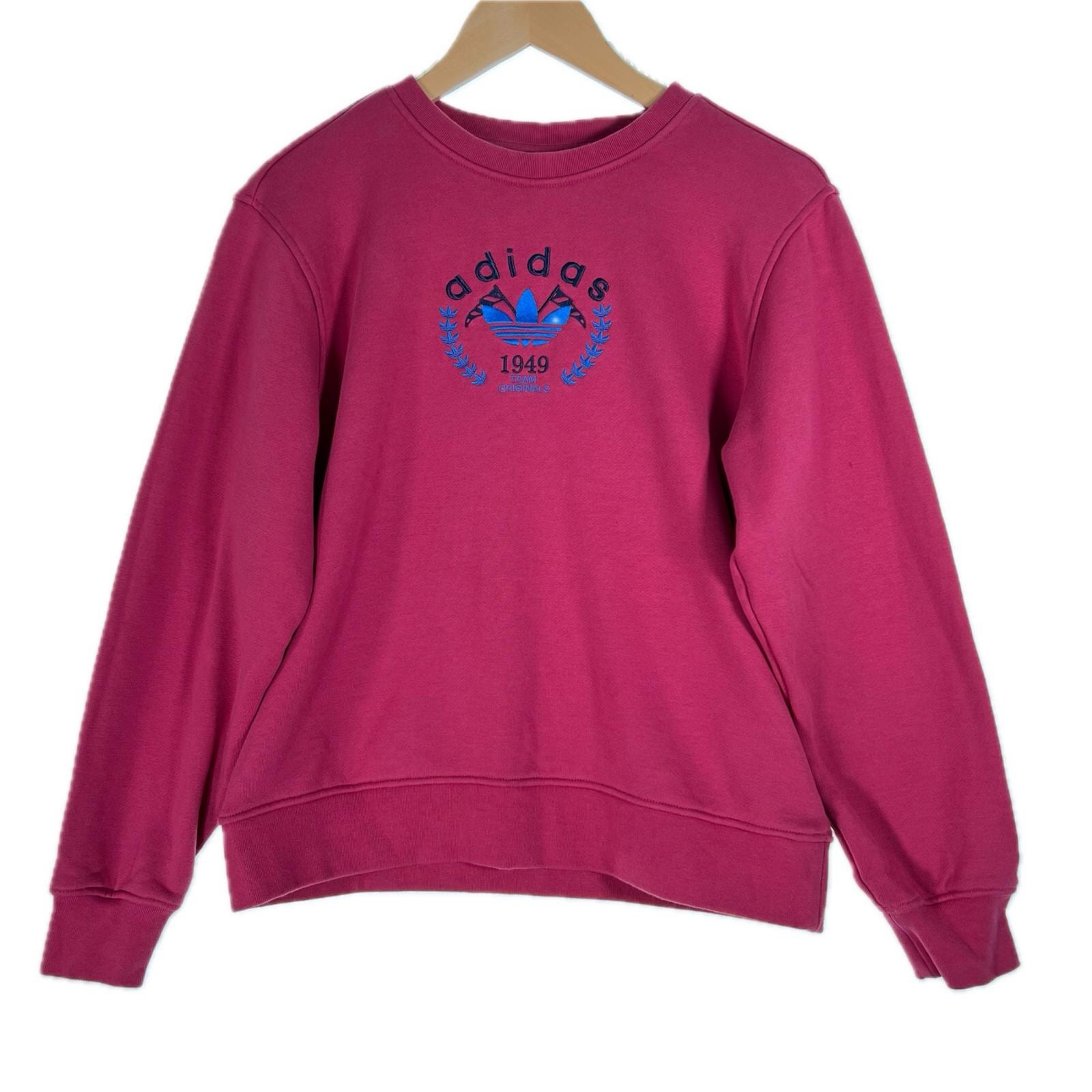 adidas アディダス ブランドロゴ 秋冬 AW スウェット コットン/ポリウレタン ピンク レディース M【古着】【中古】