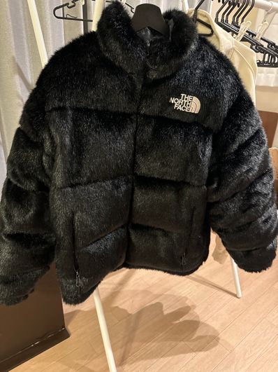 Supreme x The North Face Faux Fur Nuptse Jacket "Black"
