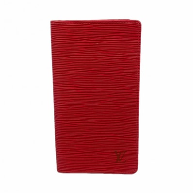【6dd5088-k】ルイヴィトン 長札入れ エピ ポルトカルトクレディ M63217 カスティリアンレッド【中古】レディース