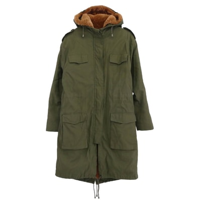 MAISON MARGIELA メゾンマルジェラ モッズコート 4ライン 12AW ムートンライナーベスト付き 3WAY モッズ コート カーキ系 サイズ表記なし【中古】