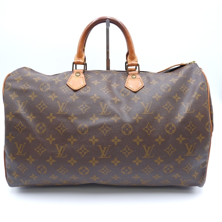 LOUIS VUITTON(ルイ・ヴィトン)キーポル40 ヴィンテージ ボストンバッグ モノグラム キャンバス ブラウン レザー メンズ レディース 旅行バッグ【中古】