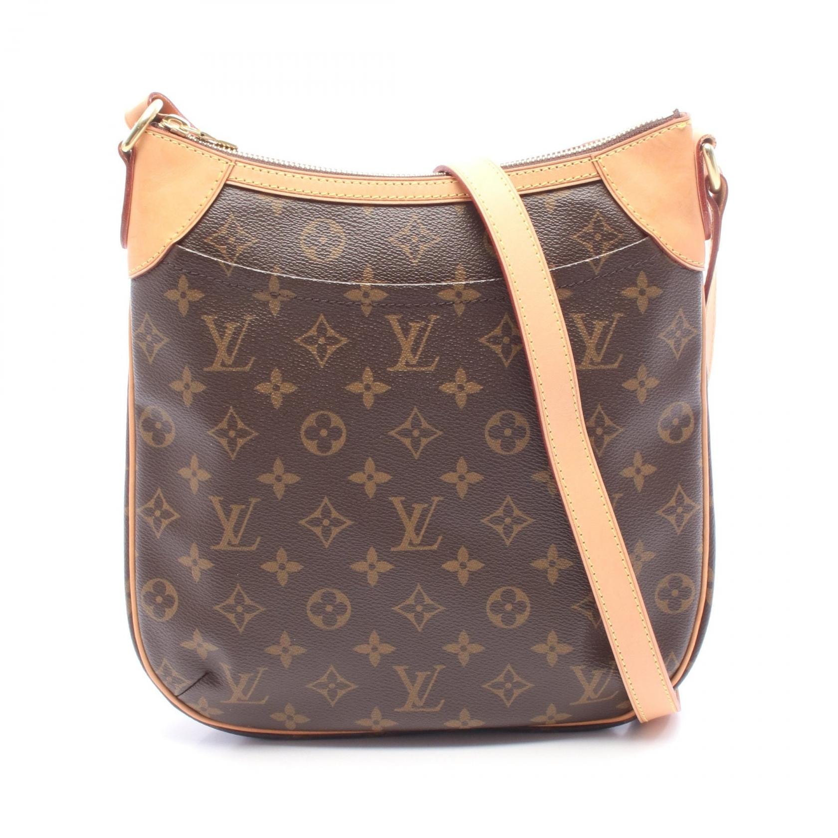 ルイ・ヴィトン LOUIS VUITTON オデオンPM ショルダーバッグ バッグ PVCコーティングキャンバス レザー モノグラム レディース ブラウン系 M56390 【中古】