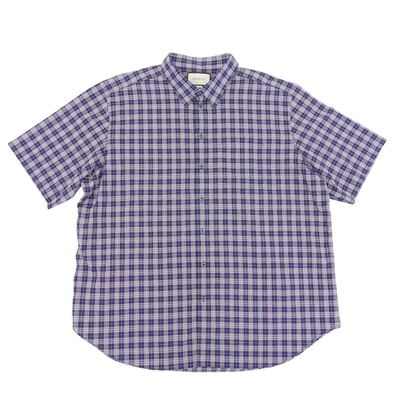 極美品 グッチ 半袖シャツ ミケーレ期 ブルー メンズ 46 557391