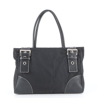 ■極美品 プラダ テスート ナイロントート バッグ レザー×ナイロン
