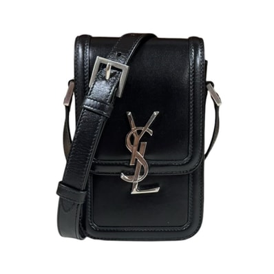 サンローラン ソルフェリーノ ミニ バッグ ショルダーバッグ レザー 753963 ブラック レディース SAINT LAURENT 中古
