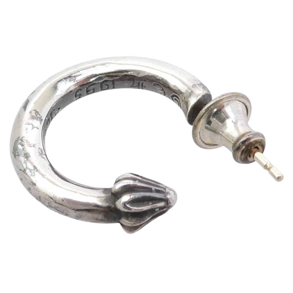 Chrome Hearts Hoop Plain Earrings "Silver"