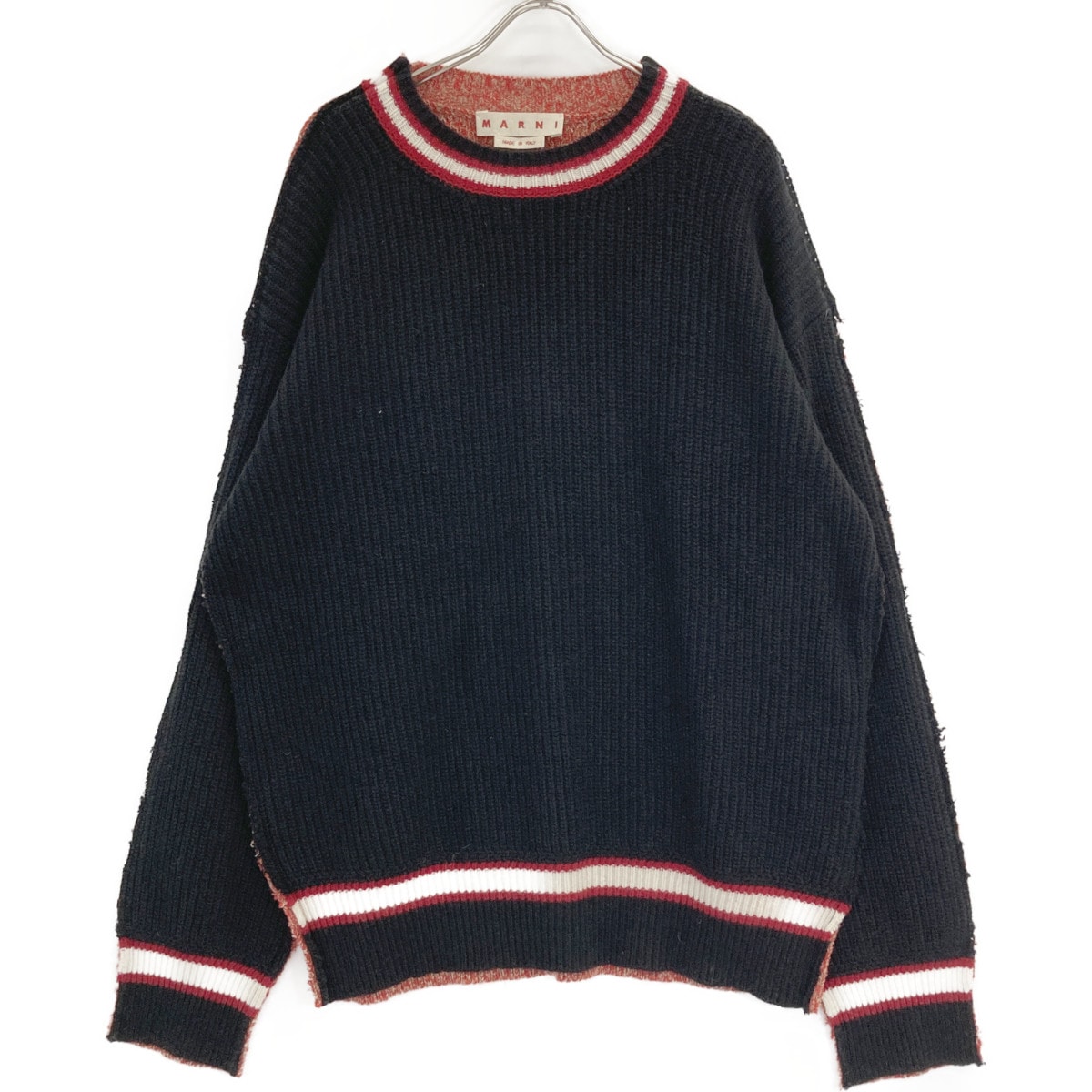 マルニ 【国内正規】GCMG0285Q0 アルパカ混 前後切替 ニットセーター/ 54