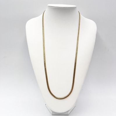 GIVENCHY(ジバンシィ)ヴィンテージ チェーンネックレス ロングネックレス ゴールドカラー 4Gロゴ金具 約76.5cm 4mm幅【中古】