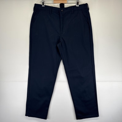古着 レッドキャップ RED KAP ワークパンツ ワンポイントロゴ ストレート チノパン ジッパーフライ 作業着 w38 L34 ネイビー メンズ