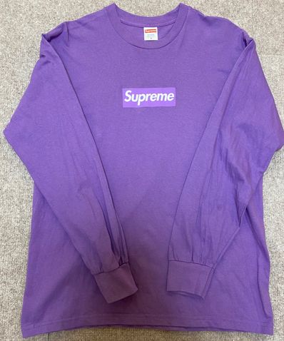 Supreme Box Logo L/S Tee "Purple"