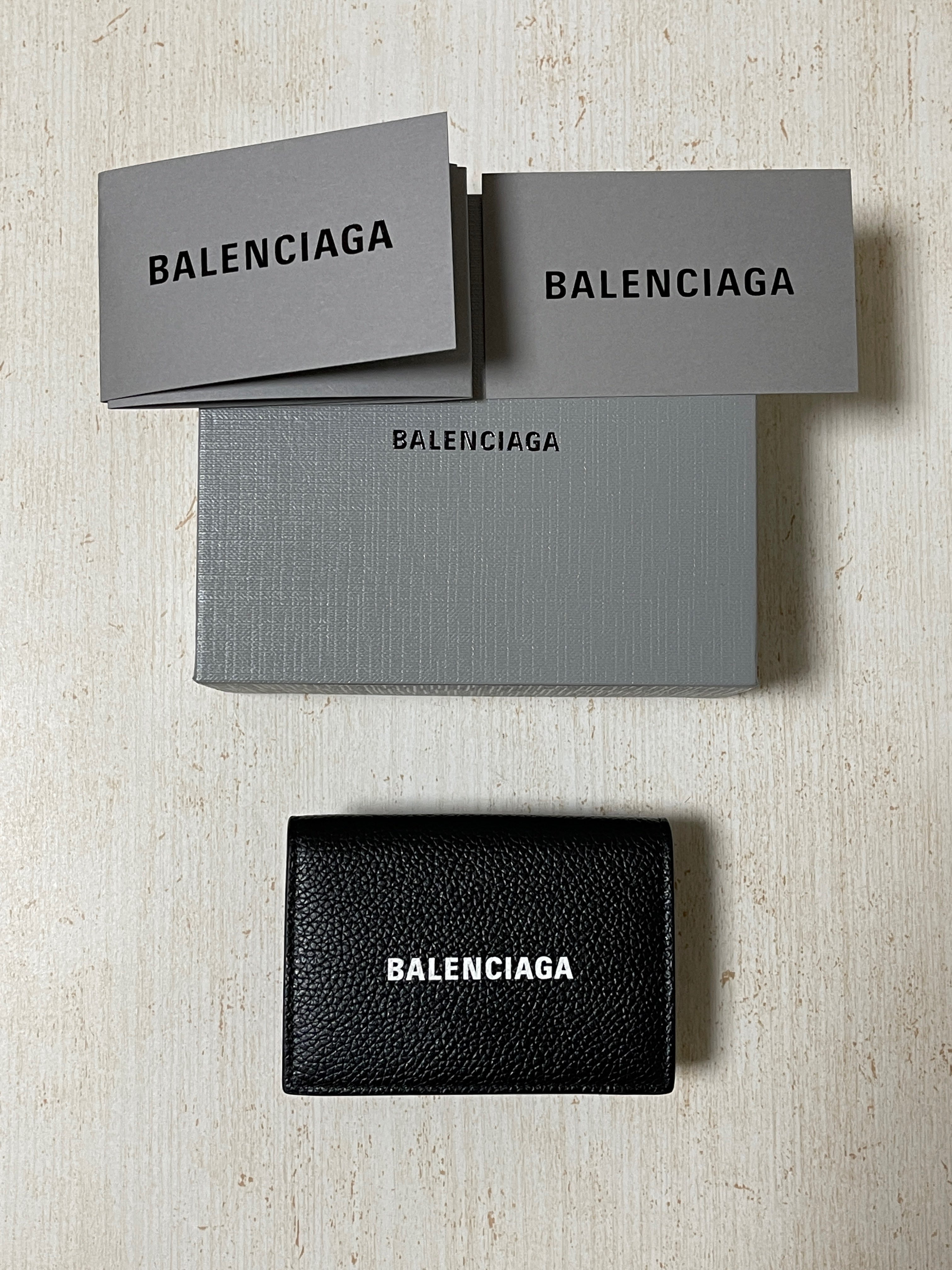 BALENCIAGA Cash Mini Wallet "Black"