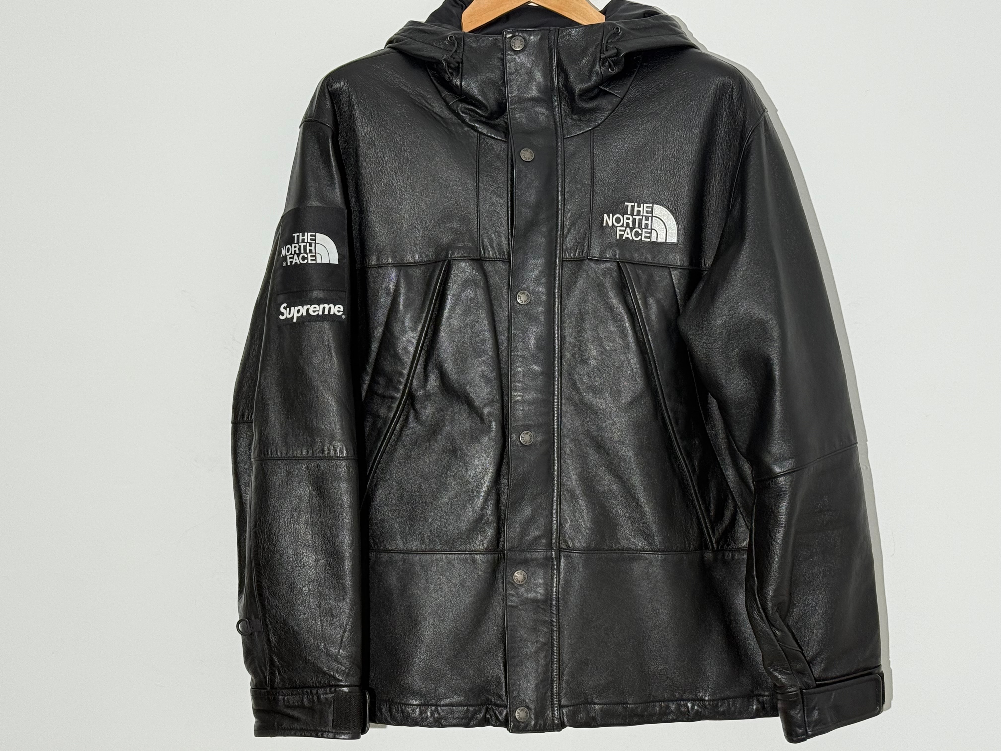 Supreme x The North Face Leather Mountain Parka "Black"