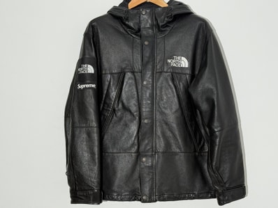 Supreme x The North Face Leather Mountain Parka "Black"